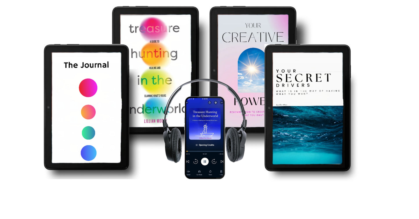 Treasure Hunting in the Underworld Bundle Offer: Paperback, Audiobook & Journal + Power to Create and Discover Your Hidden Drivers Ebooks